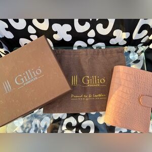 Lightly Used Gillio Mini Mia Cara CROCO AUBERGINE MAT